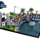 Illustration for article titled This iJurassic Park/i Lego Diorama Combines All Four Movies Into One Massive Display